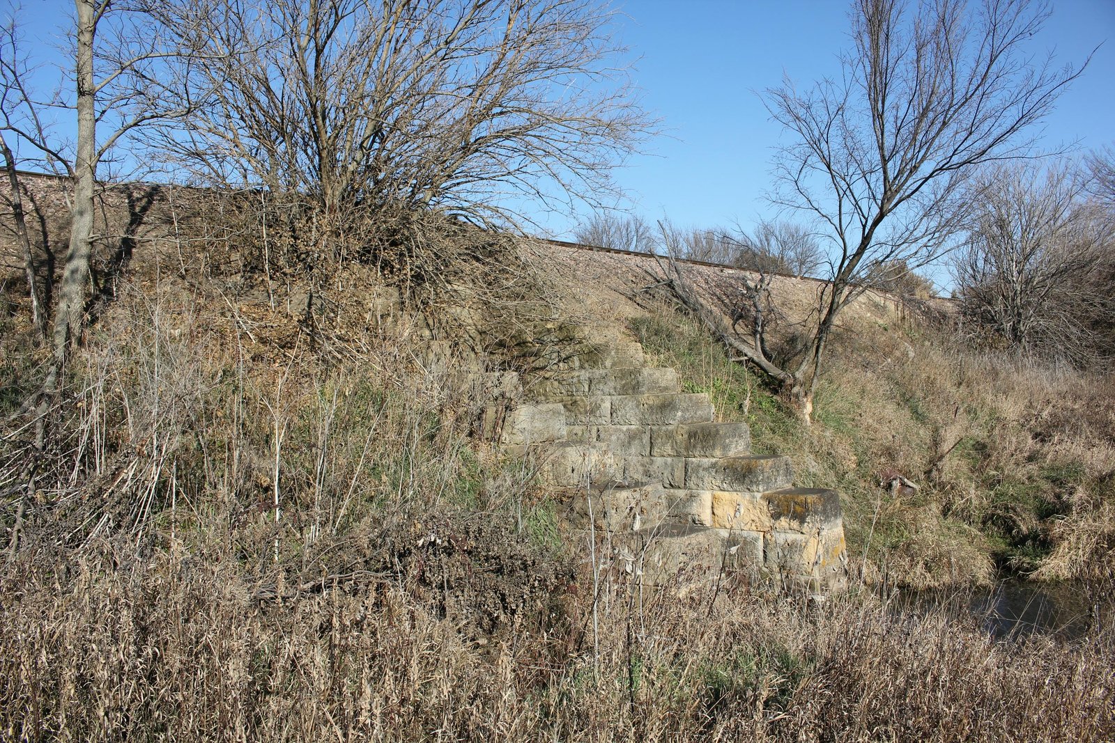 Looking east